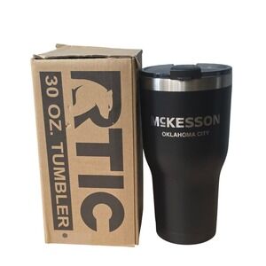 RTIC 30 oz‎ Tumbler McKesson Oklahoma City Black Insulated Stainless Steel